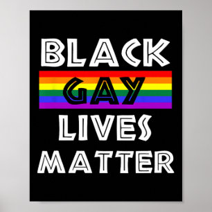 Zwarte Homo Levens Probleem Zwarte Geschiedenis Ma Poster