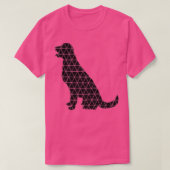 Zwarte hond 3 t-shirt (Design voorkant)