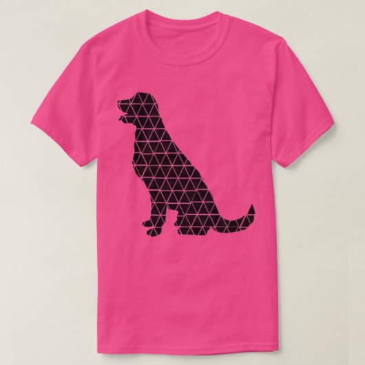 Zwarte hond 3 t-shirt (Design voorkant)