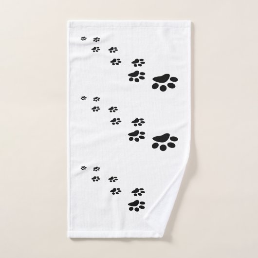 Zwarte hond bad handdoek (Handdoek)