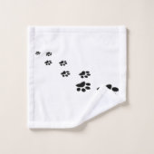 Zwarte hond bad handdoek (Wasdoekje)