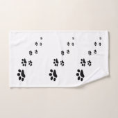 Zwarte hond bad handdoek (Handdoek)