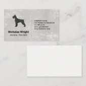 Zwarte hond | Dierdieren Visitekaartje (Voorkant / Achterkant)