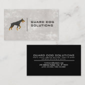 Zwarte hond | Dierlijke diensten Visitekaartje (Voorkant / Achterkant)