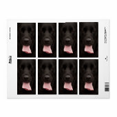 Zwarte hond etiket (Full Sheet)