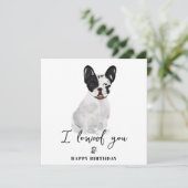 Zwarte hond hond Mum Puppy Pets Birthday Kaart (Staand voorkant)