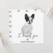 Zwarte hond hond Mum Puppy Pets Birthday Kaart (Voorkant / Achterkant in situ)