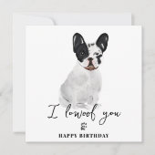 Zwarte hond hond Mum Puppy Pets Birthday Kaart (Voorkant)