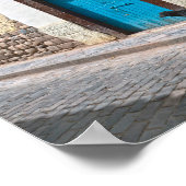 Zwarte hond in Cusco, Peru Poster (Hoek)