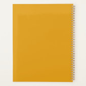 Zwarte hond met prachtige gouden ogen planner (Achterkant)