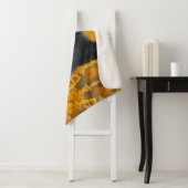 Zwarte hond met prachtige gouden ogen sherpa deken (In situ)