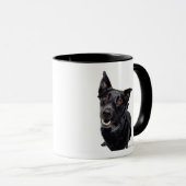 Zwarte hond mok (Voorkant rechts)