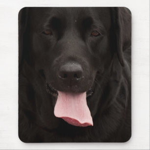 Zwarte hond muismat