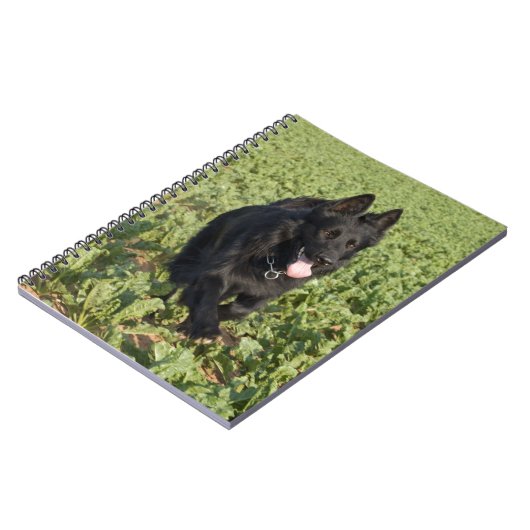 Zwarte hond notitieboek (Linkerzijde)