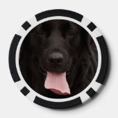 Zwarte hond poker chips (Achterkant)