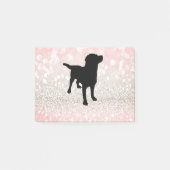 Zwarte hond post-it® notes (Voorkant)