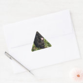 Zwarte hond sticker (Envelop)