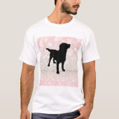 Zwarte hond t-shirt (Voorkant)