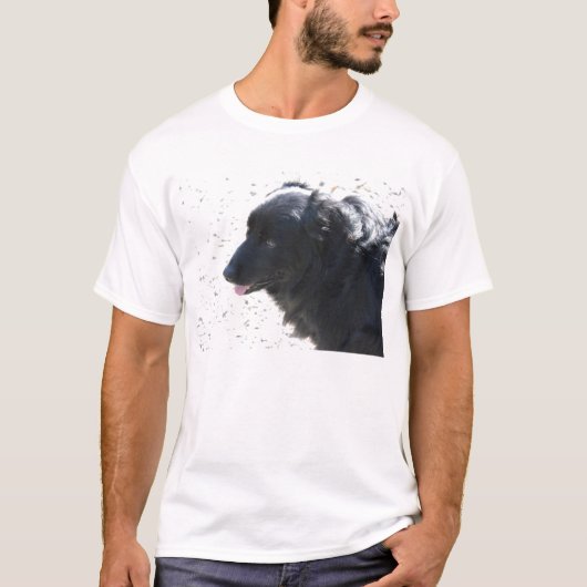 zwarte hond t-shirt (Voorkant)