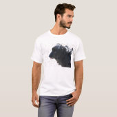 zwarte hond t-shirt (Voorkant volledig)