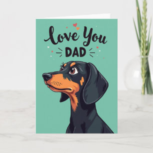 Zwarte Hond Verjaardagskaart Kaart