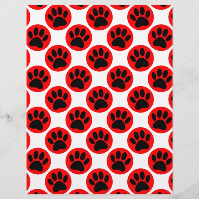 Zwarte honden in rode poka-stippen (Voorkant)