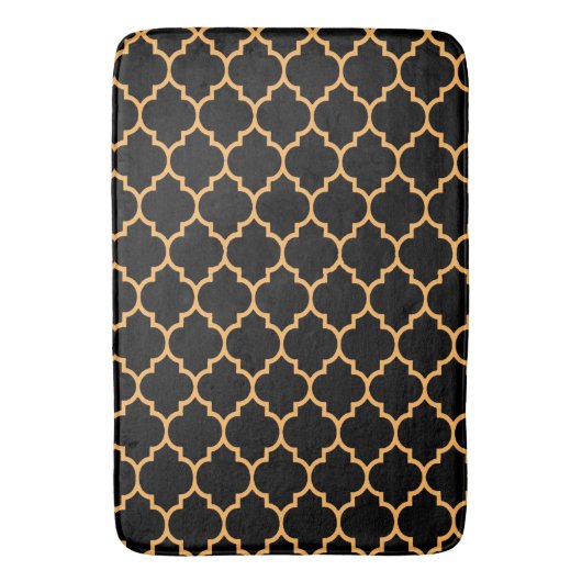 Zwarte Honeycomb Badmat (Voorkant Verticaal)