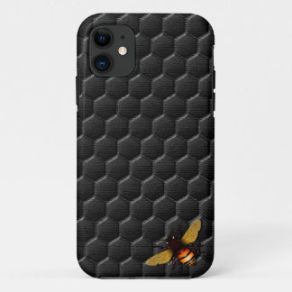 Zwarte Honeycomb iPhone 11 Hoesje