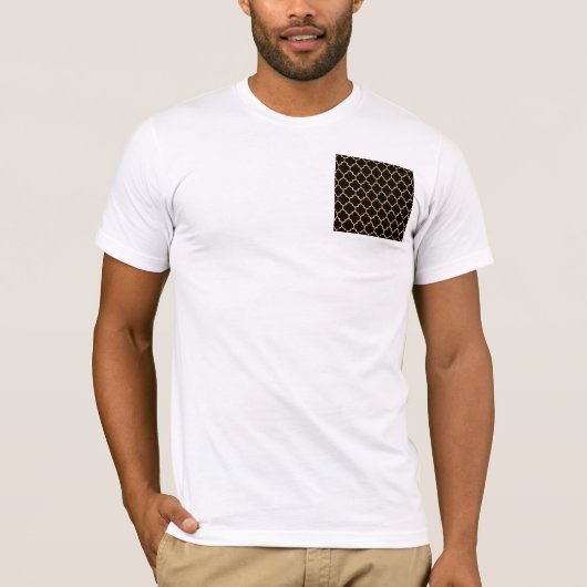 Zwarte Honeycomb T-shirt (Voorkant)