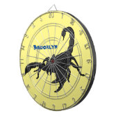 Zwarte hongerig schilderij cartoon dartbord (Voorkant Rechts)