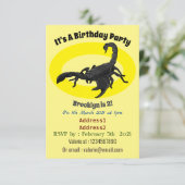 Zwarte hongerig schilderij cartoon kaart (Staand voorkant)