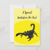 Zwarte hongerig schilderij cartoon kaart (Achterkant)