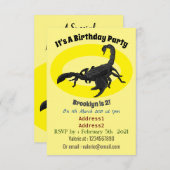 Zwarte hongerig schilderij cartoon kaart (Voorkant / Achterkant)