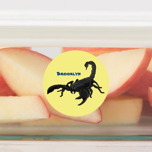 Zwarte hongerig schilderij cartoon labels (Aangebracht)
