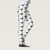 Zwarte hongerig schilderij cartoon leggings (Rechts)