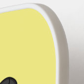 Zwarte hongerig schilderij cartoon pickleball paddle (Links Detail)