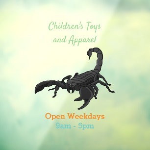 Zwarte hongerig schilderij cartoon raamsticker