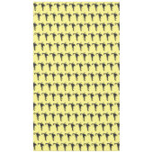 Zwarte hongerig schilderij cartoon tafelkleed (Voorkant)