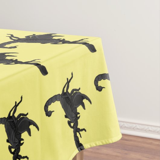 Zwarte hongerig schilderij cartoon tafelkleed (Voorbeeld)