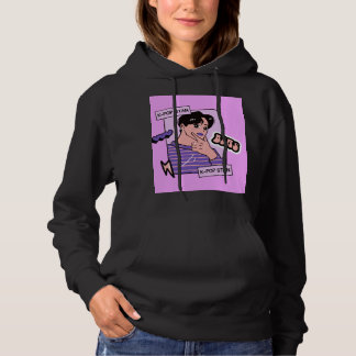 zwarte hoodie met volledige mouw