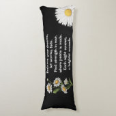 Zwarte hoofdpijp lichaamskussen (Voorkant Verticaal)