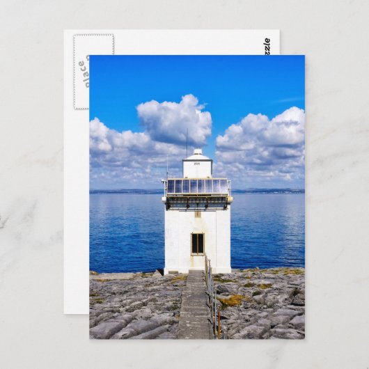 Zwarte hoofdvuurtoren briefkaart (Voorkant / Achterkant)
