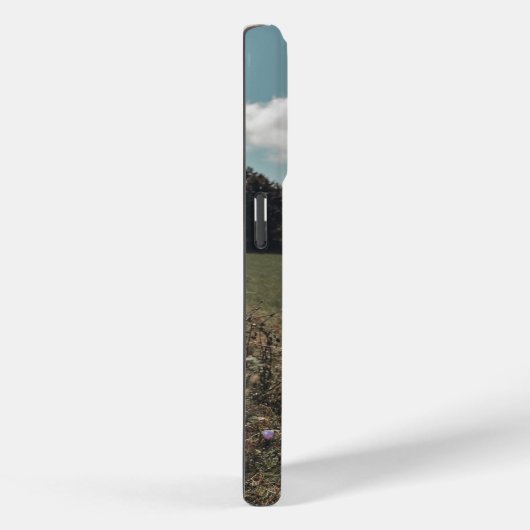 Zwarte hoogland Schotse koe grazend  retro Case-Mate iPhone Case (Achterkant / Rechts)