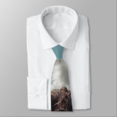 Zwarte hoogland Schotse koe grazend  retro Stropdas (Gebonden)