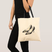 zwarte hoogten uitsnijden tote bag (Voorkant (product))