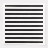 Zwarte horizontale strepen servetten (Voorkant)