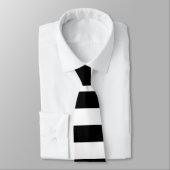 Zwarte horizontale strepen stropdas (Gebonden)