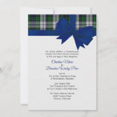 Zwarte horloge jurk geplakt bruiloft uitnodiging (Voorkant)