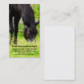Zwarte Horse Riding Stables Boarding of Farrier Visitekaartje (Voorkant / Achterkant)