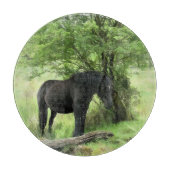 ZWARTE HORSE SNIJPLANK (Voorkant)